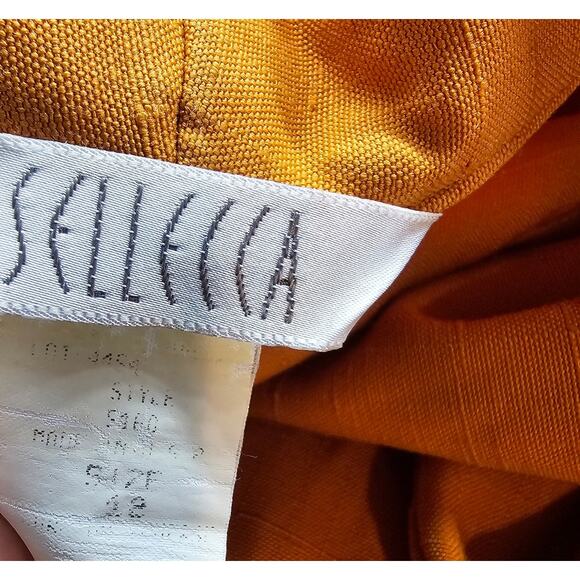 Vintage Blazer Women Size 18 Brown 90s Fitted Glam Rock Preppy Going Out Neutral - Picture 9 of 10